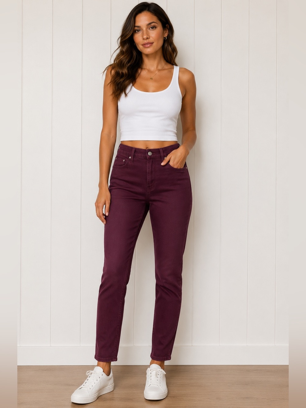 Gap 1969 Curvy True Skinny Burgundy Plum Jeans Size 29 Fall Winter Dark Academia